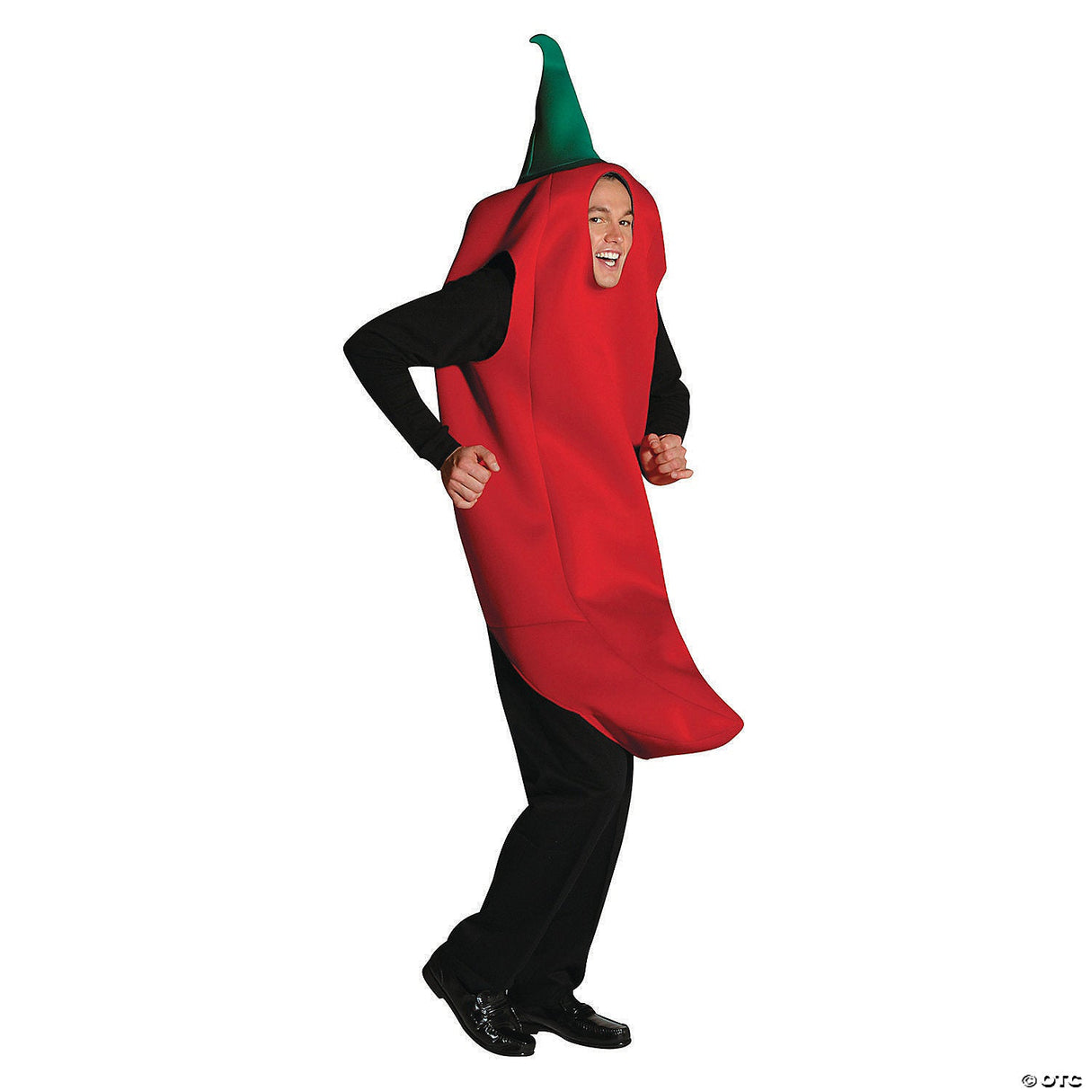 Adults Chili Pepper Costume – Funny Spicy Food Halloween Cosplay Party Outfit