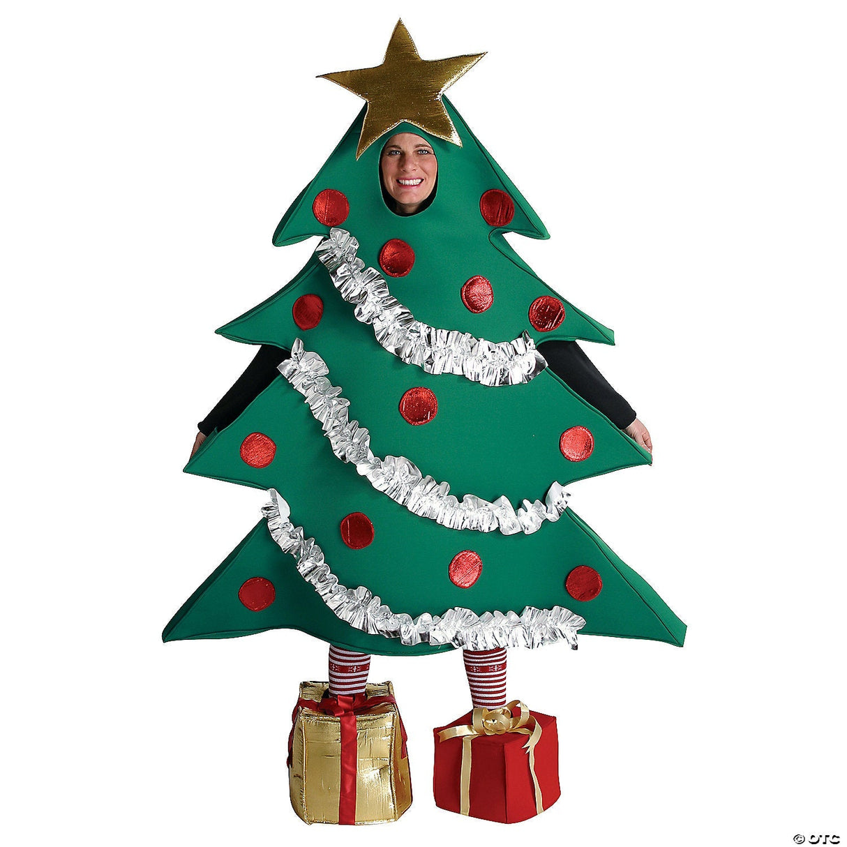 Adult Christmas Tree Costume – Holiday Themed Funny Christmas Party Outfit