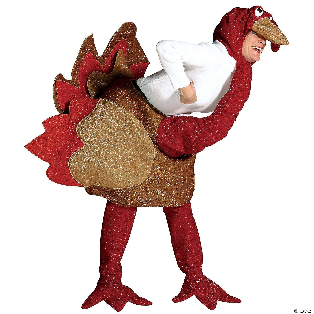 Adult Turkey Costume – Thanksgiving Bird Funny Animal Halloween Party Outfit
