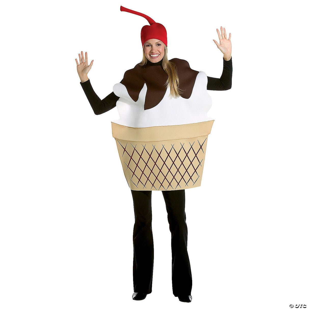 Adults Ice Cream Sundae Costume – Funny Dessert Halloween Party Cosplay Outfit