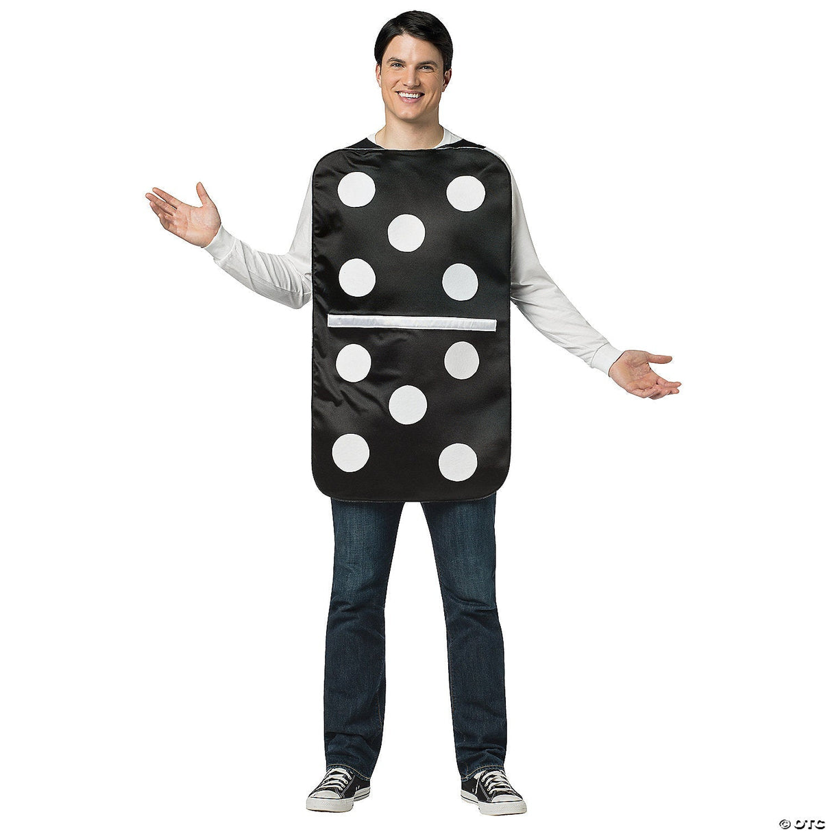 Adults Domino Tile Costume – Funny Classic Game Halloween Cosplay Party Outfit