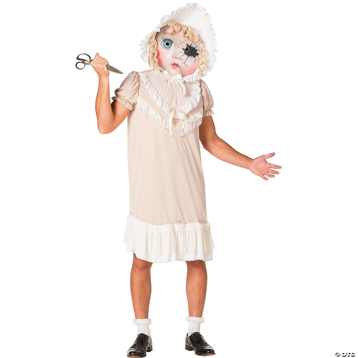 Adult Molly the Demonic Dolly Costume – Creepy Doll Horror Halloween Cosplay Out