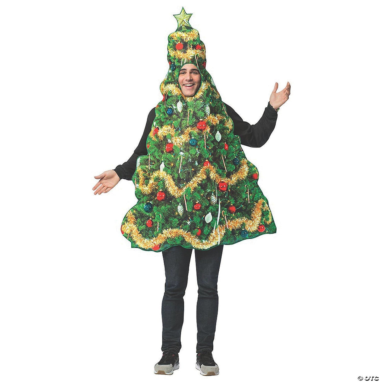 Adult's Get Real Christmas Tree Costume - Halloween Costume Accessory Party Dres