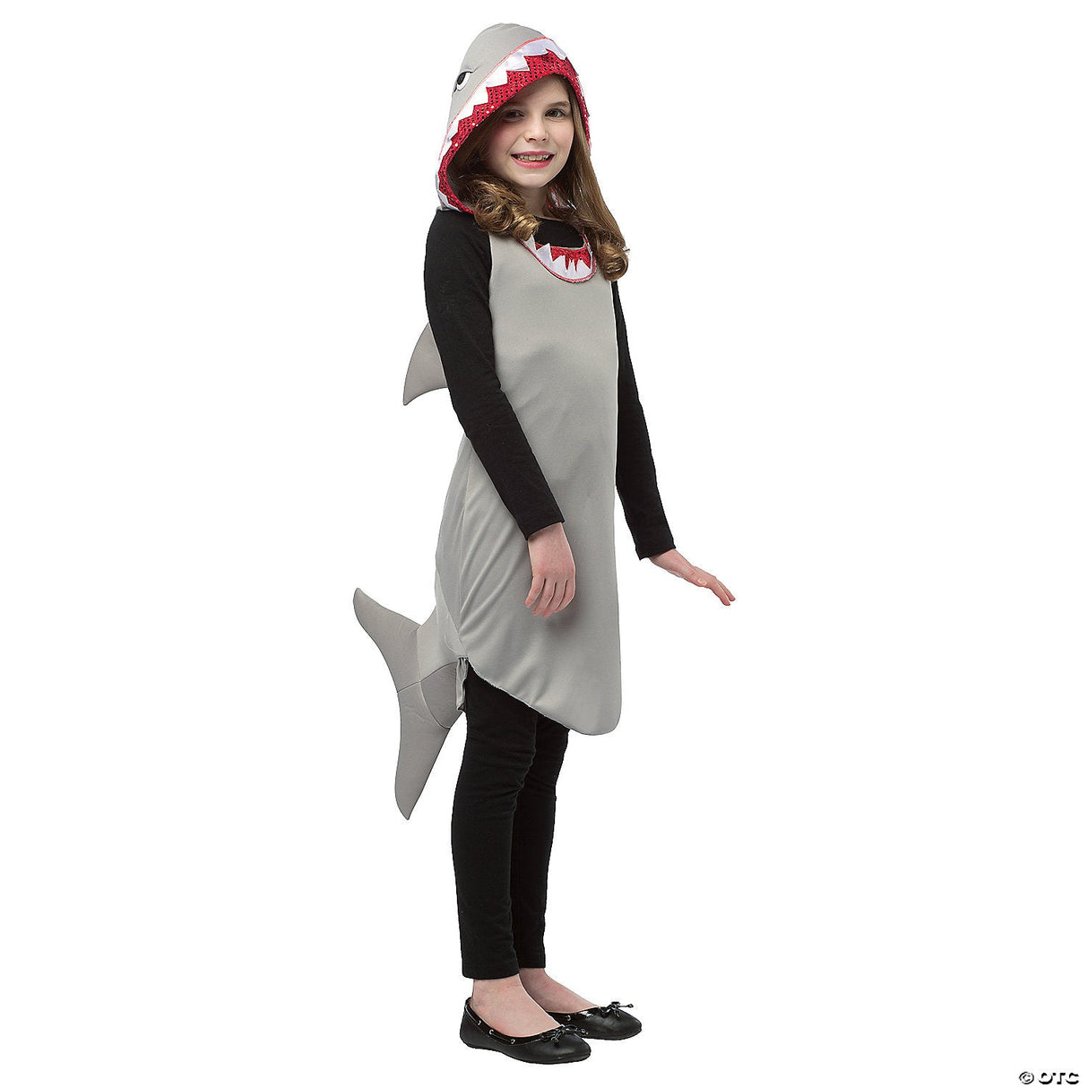 GIRL'S SHARK DRESS COSTUME - Halloween Costume Dress Up Party Outfit