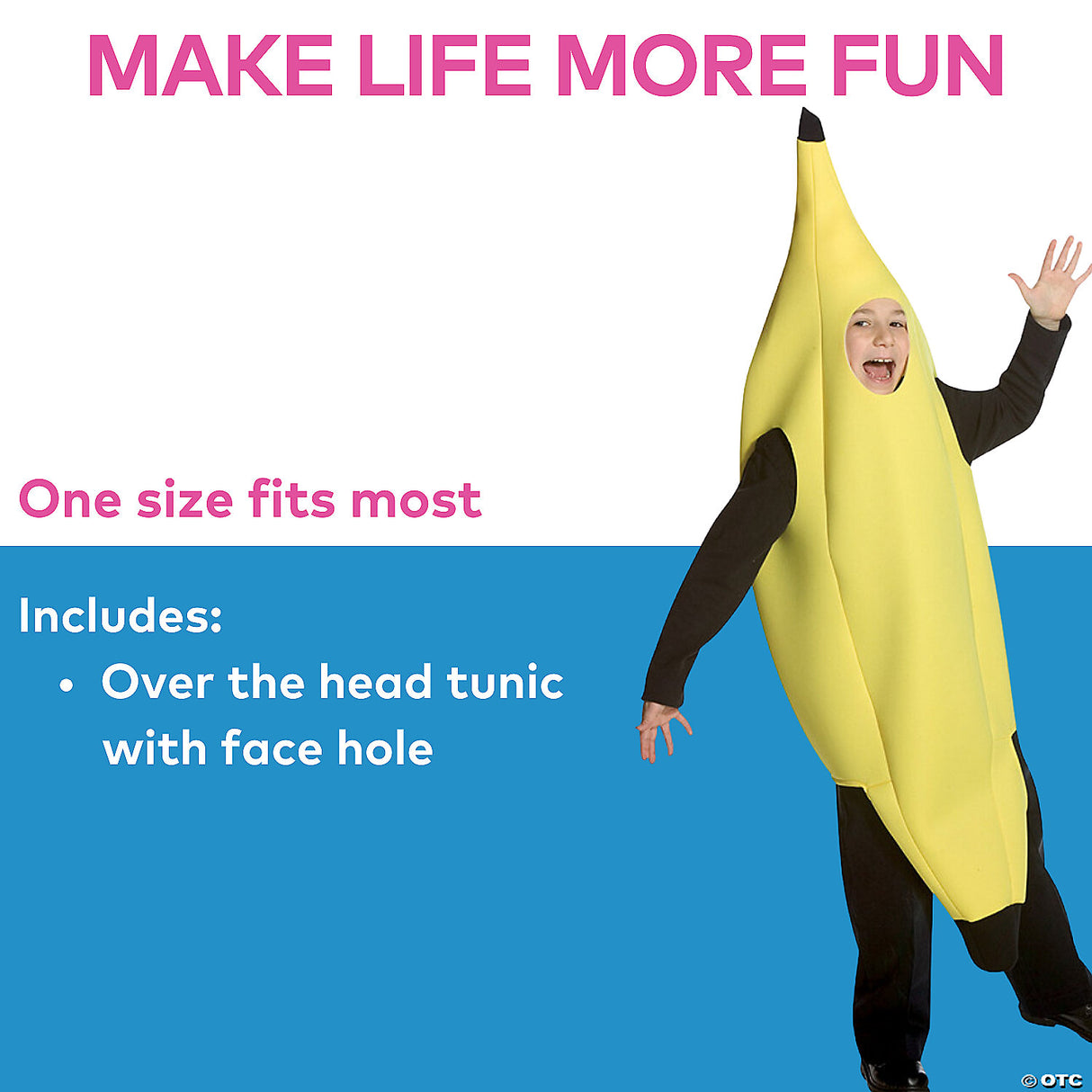 Kids Deluxe Banana Costume - 7-10