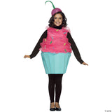 Girl's Sweet Eat Cupcake Costume - Halloween Costume Dress Up Party Outfit