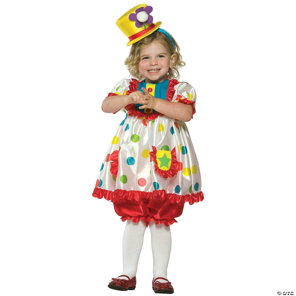 Toddler Clown Girl Costume - Halloween Costume Dress Up Party Outfit