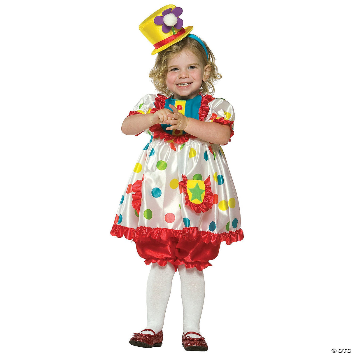 Toddler Clown Girl Costume - Halloween Costume Dress Up Party Outfit