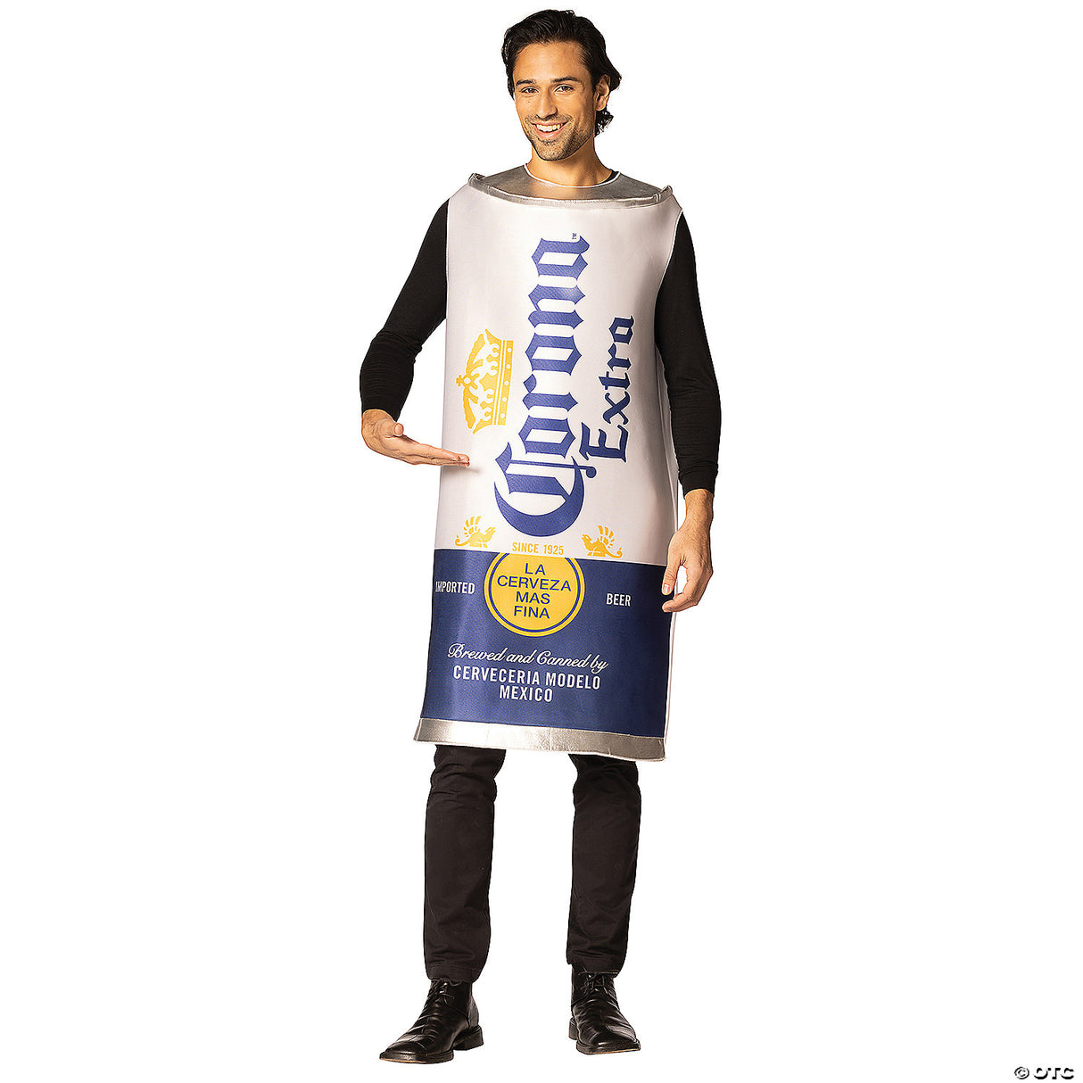 Adults Corona™ Extra Beer Can Costume – Funny Drink Halloween Cosplay Party Outf