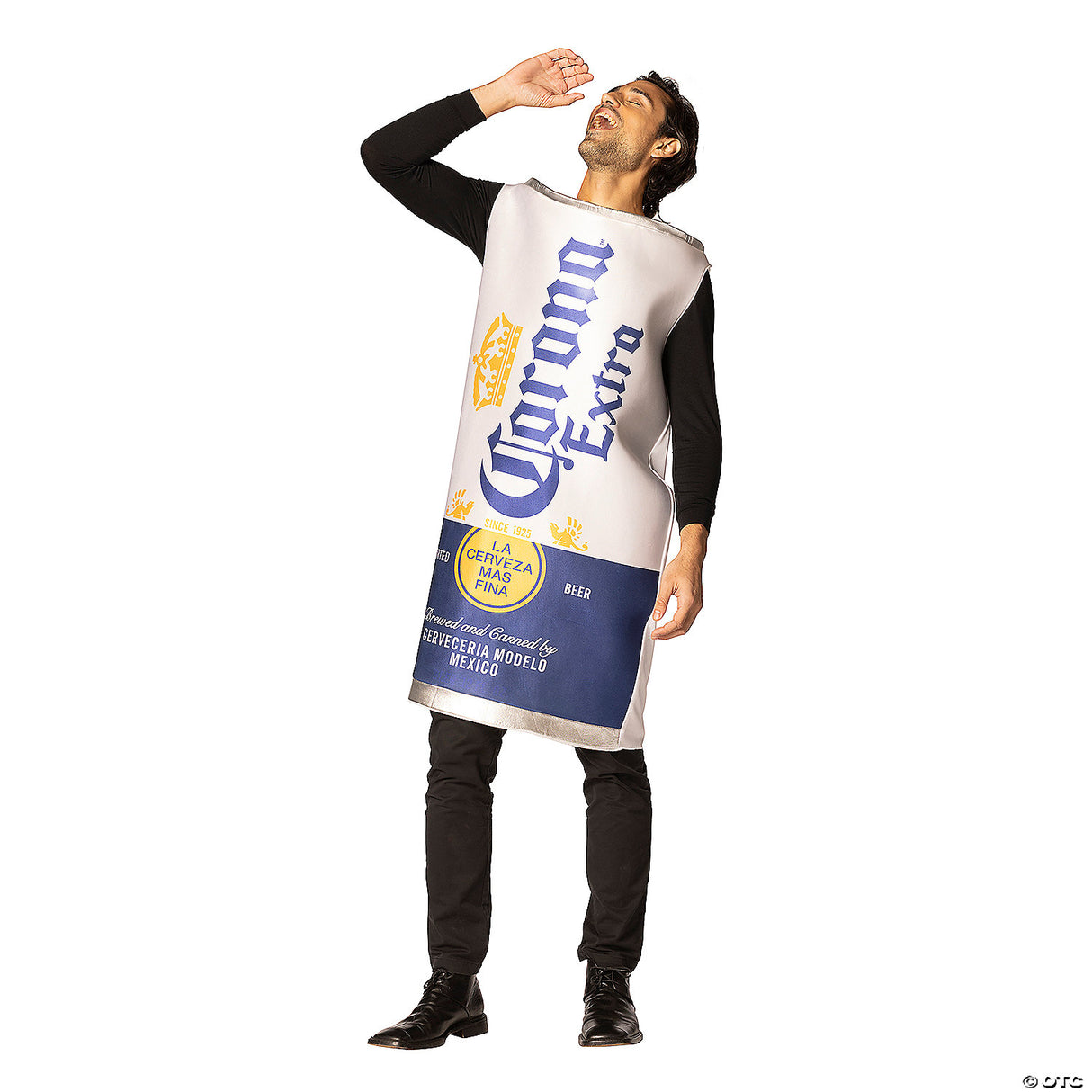 Adults Corona™ Extra Beer Can Costume – Funny Drink Halloween Cosplay Party Outf