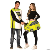 Adults Electric Car & Charger Funny Couples Halloween Costumes Accessory Party