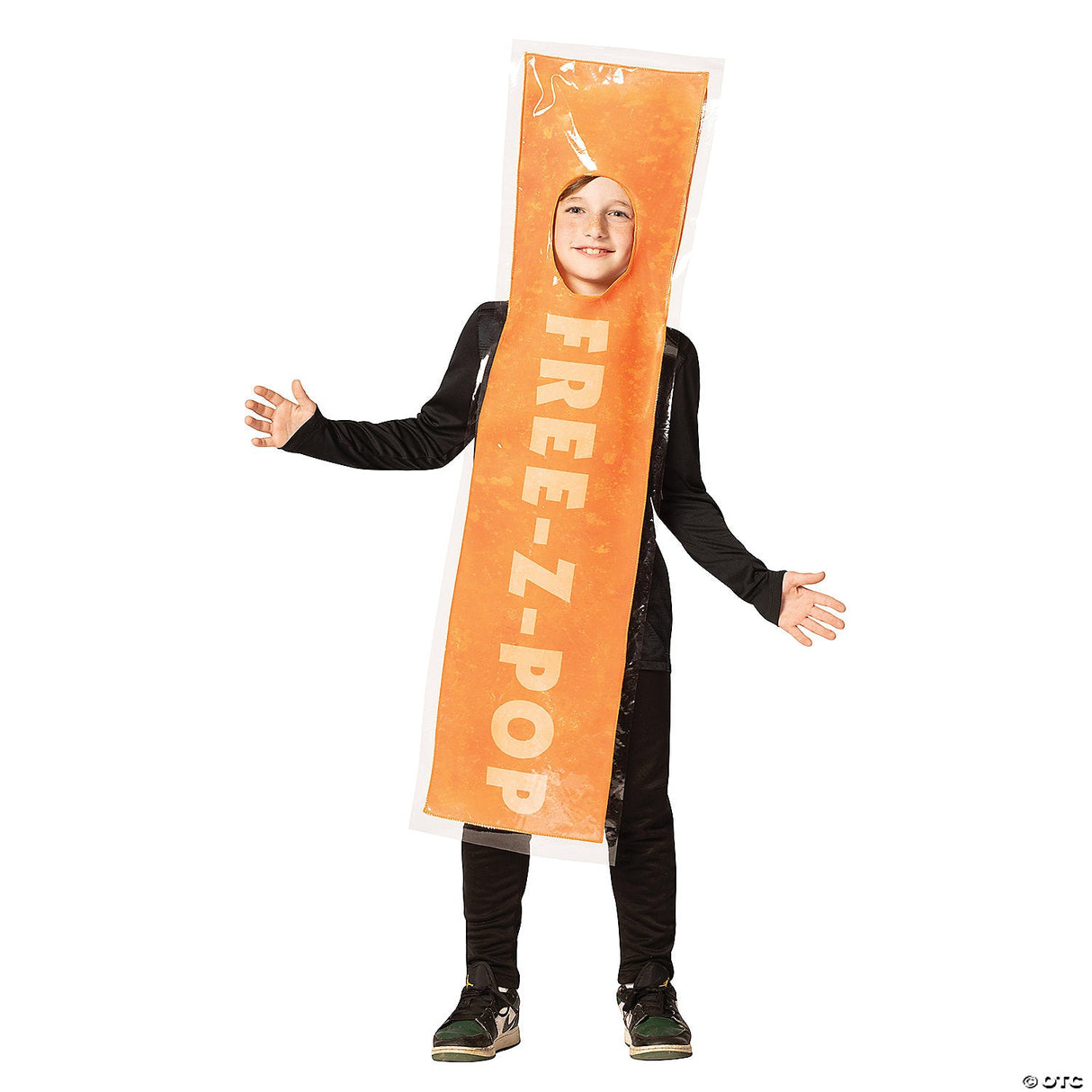 Kids Orange Free-z-pop Ice Costume - Medium 7-10 - Kids Halloween Costume Cospla