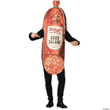 Adults Smoked Hard Salami Costume – Funny Food Halloween Party Cosplay Outfit
