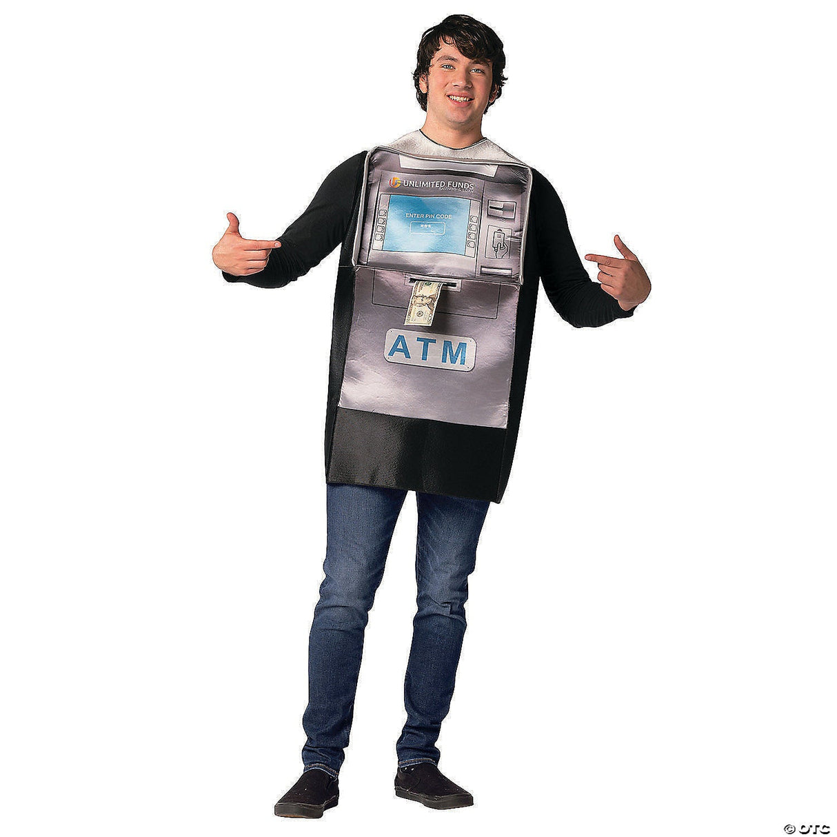 Adults ATM Cash Machine Costume – Funny Money Halloween Party Cosplay Outfit