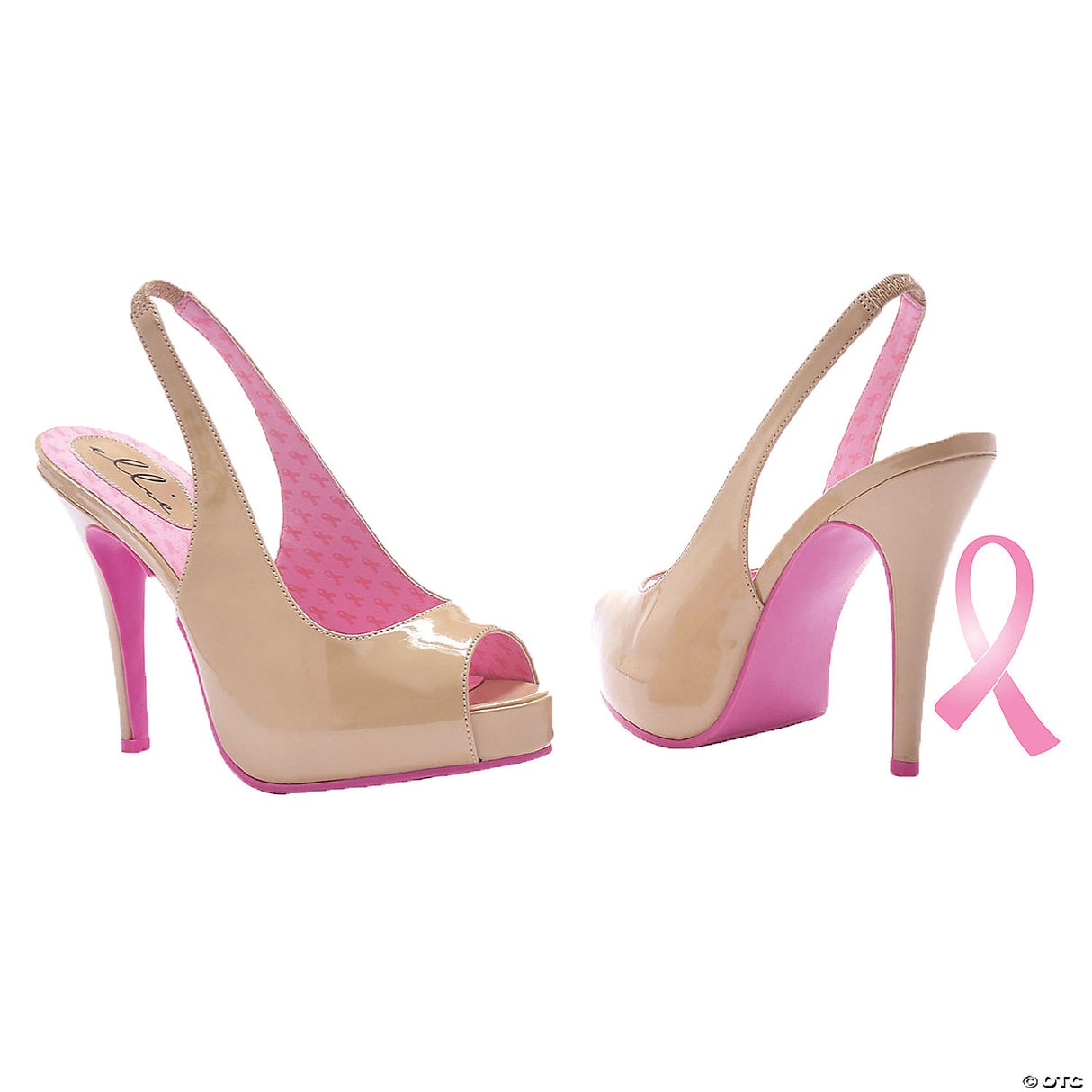 PINK RIBBON SLINGBACK SHOE-SIZE 9