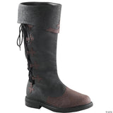Men’s Captain Boots XL Brown – Halloween Pirate Costume Footwear