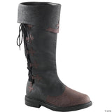 Men’s Captain Boots XL Brown – Halloween Pirate Costume Footwear