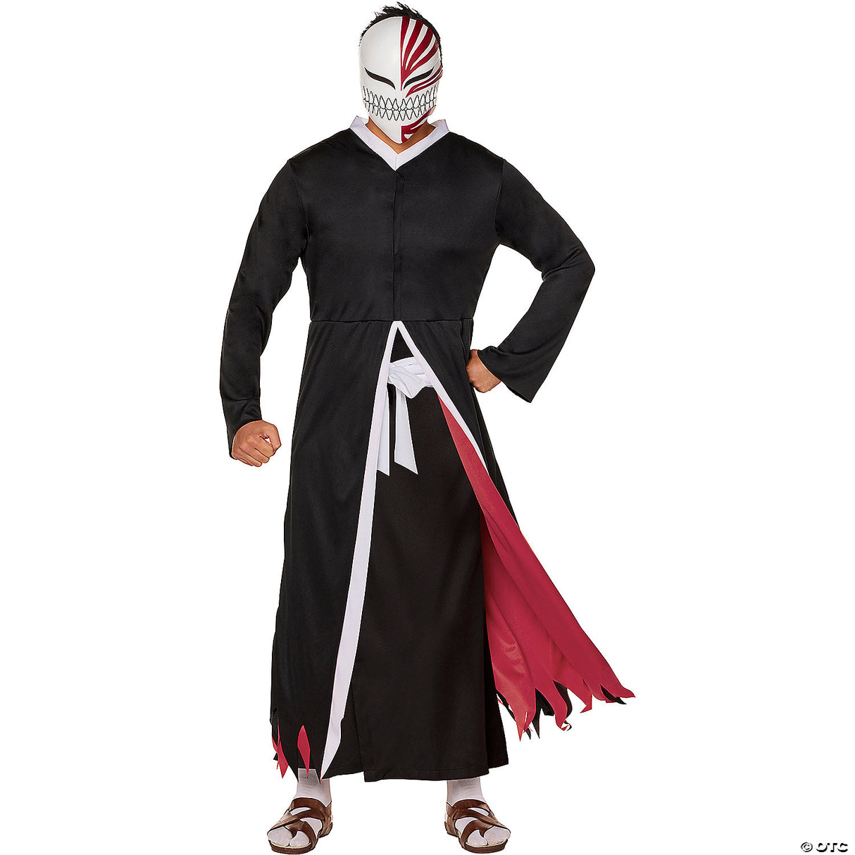 Adlt Mn Bleach Ichigo Robe W Mask Sm -  Scary Halloween Mask Costume Accessory