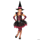 STRIPEY WITCH CHILD SMALL 4-6 Halloween Costume Cosplay & Party Outfit For Kids