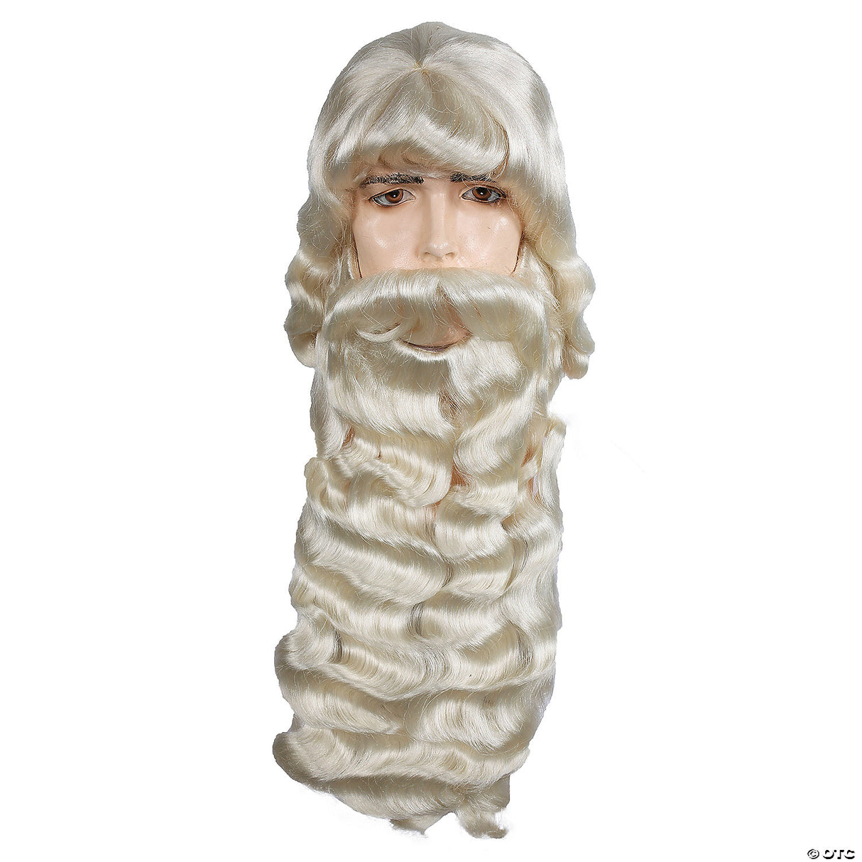 Jumbo Santa Beard And Wig Set