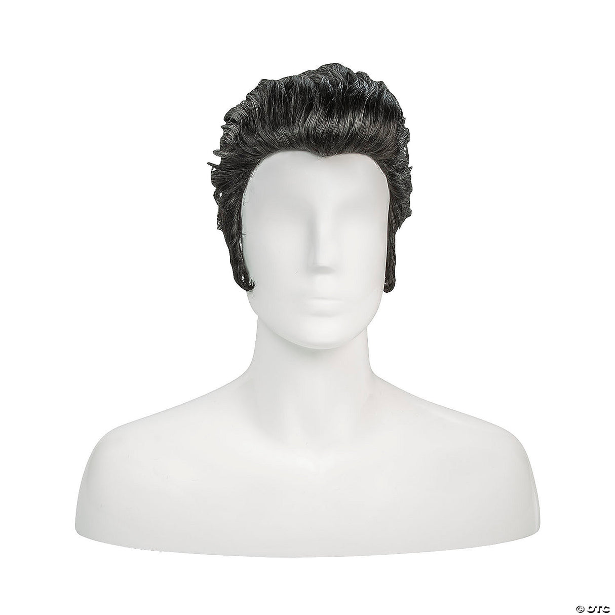 Human Hair 50's Rocker Wig Black