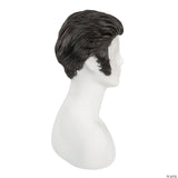 Human Hair 50's Rocker Wig Black