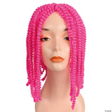 SPRING CURL BARGAIN WIG-HOT PINK