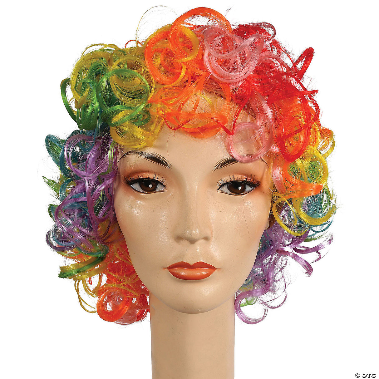 CURLY CLOWN WIG-YELLOW