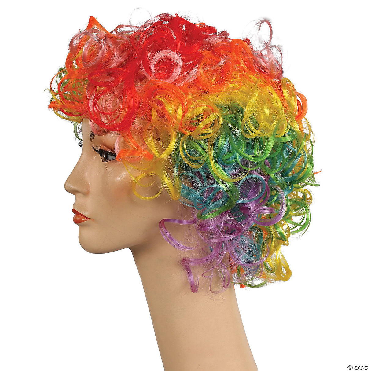 CURLY CLOWN WIG-YELLOW