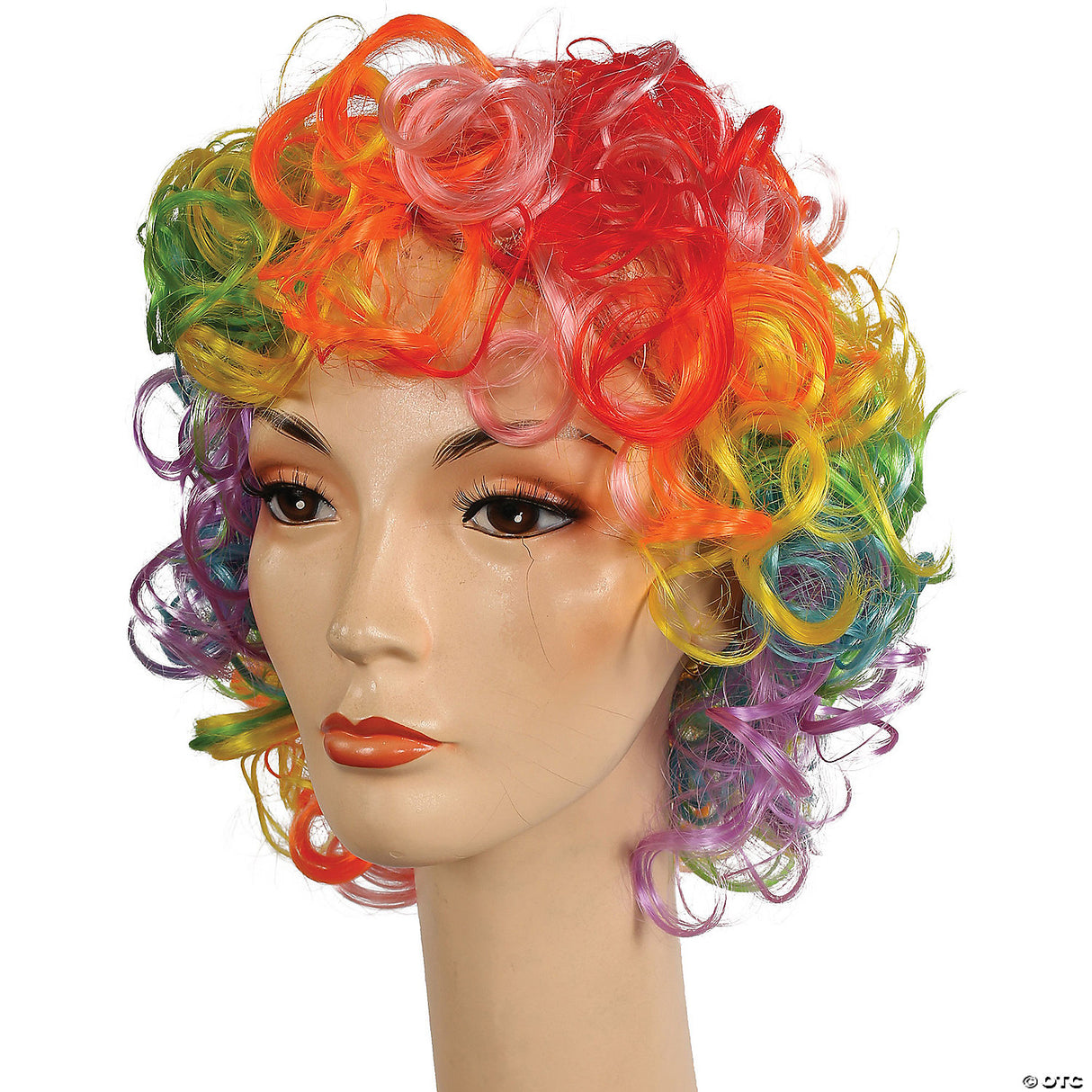 CURLY CLOWN WIG-YELLOW