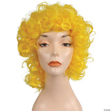 CURLY CLOWN WIG-YELLOW