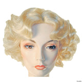1930's Finger-waved Short Pageboy Wig - Platinum Blonde 613