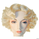 1930's Finger-waved Short Pageboy Wig - Platinum Blonde 613