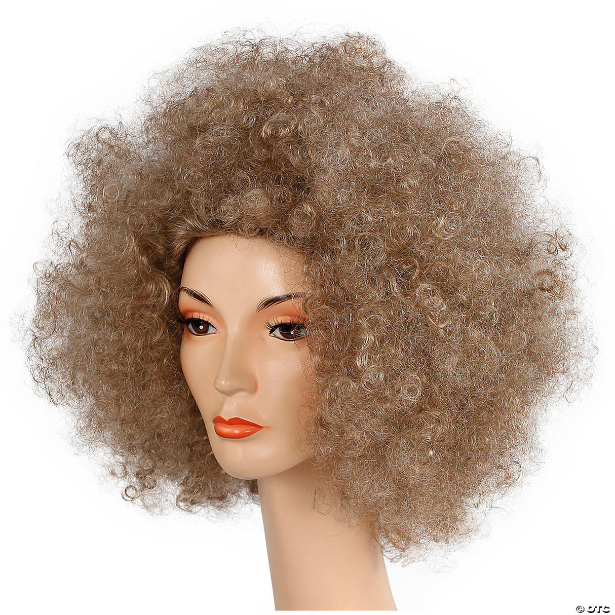 Adults Brown Curly Afro Wig