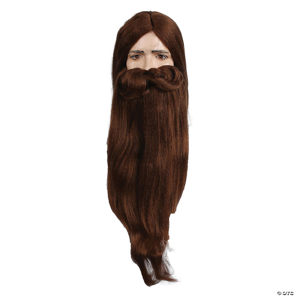 WIZARD BEARD AND WIG SET-MD BRWN