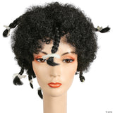 Farina Wig Black Curly Short Costume Theatre Cosplay Adult Women Hairpiece