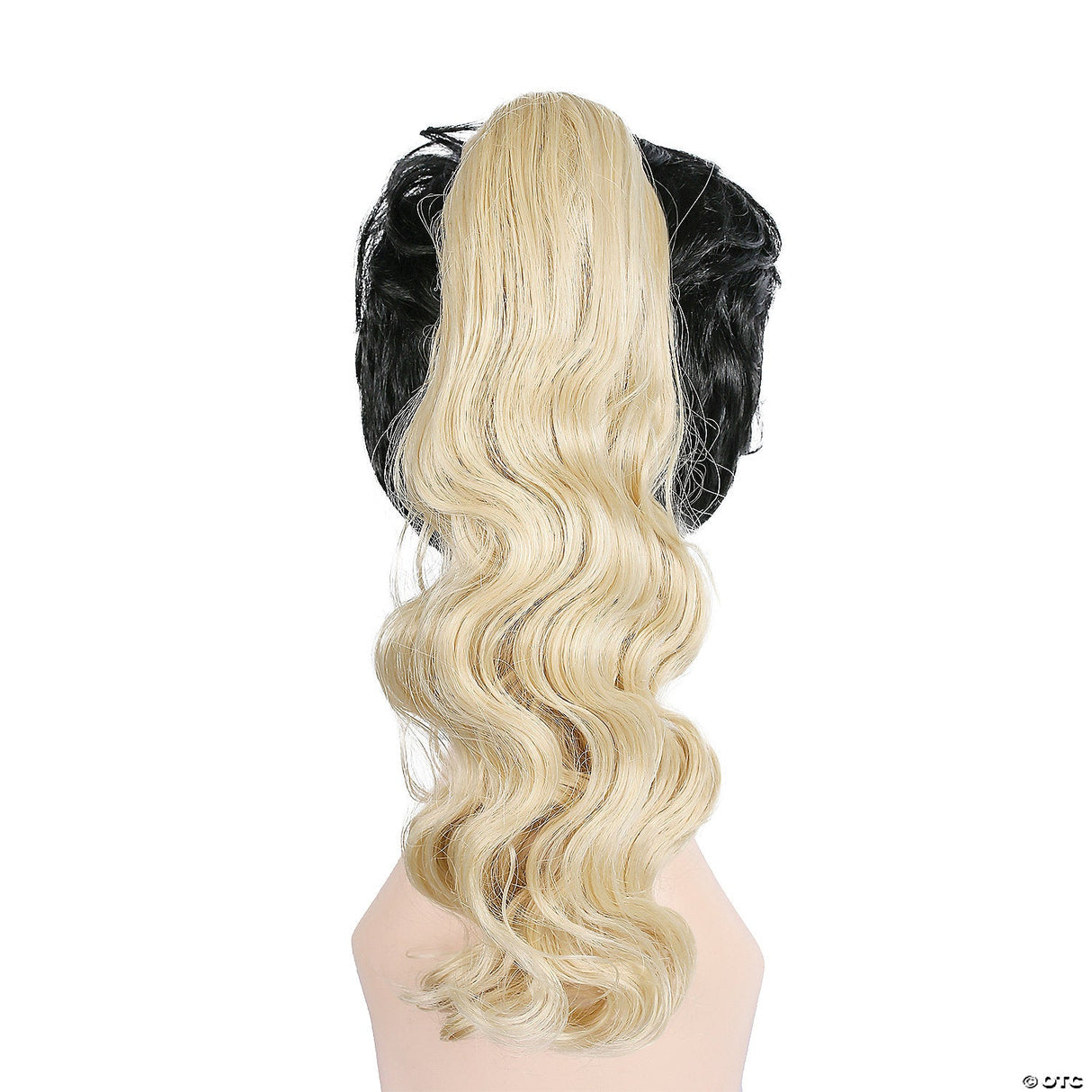 Ponytail Comb Wig Flame Red Long Curly Costume Theatre Cosplay Adult Women