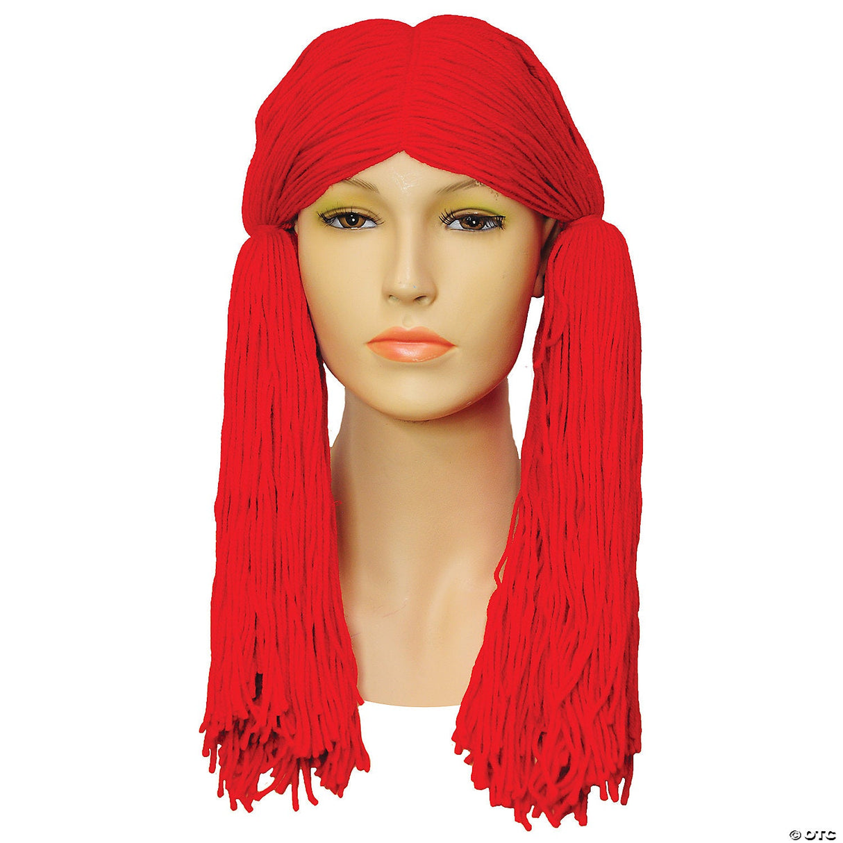 Rag Doll Wig Red Long Yarn Costume Halloween Cosplay Theatre Adult Women
