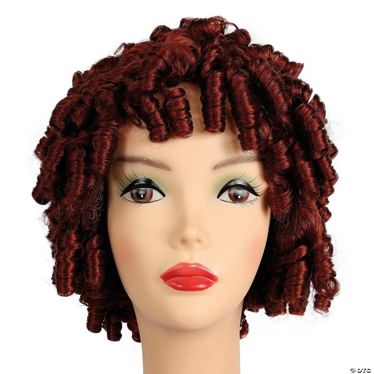 Adult Spring Curl Wig Red Short Curly Costume Cosplay Theatre Women Hair