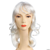 Adult Farrah Wig Long Blonde Feathered Costume 70s Theatre Cosplay Women