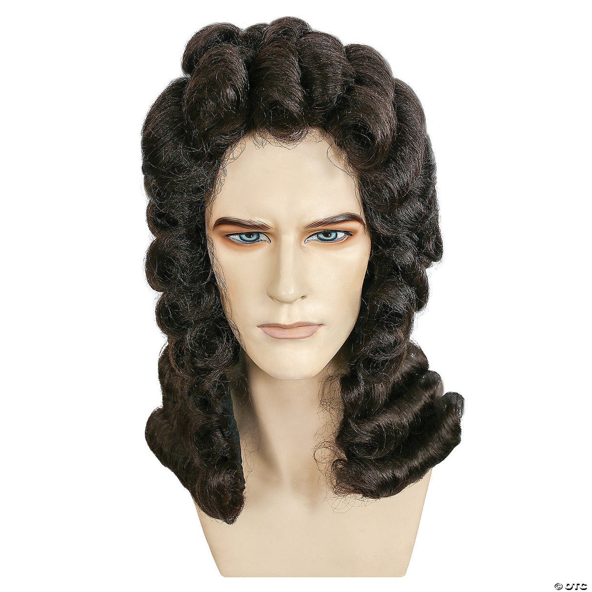 Judge Wig Gray Curly Historical Costume Theatre Cosplay Adult Colonial Hair