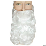 Santa Beard White Curly Long Christmas Costume Accessory Theatre Adult Cosplay
