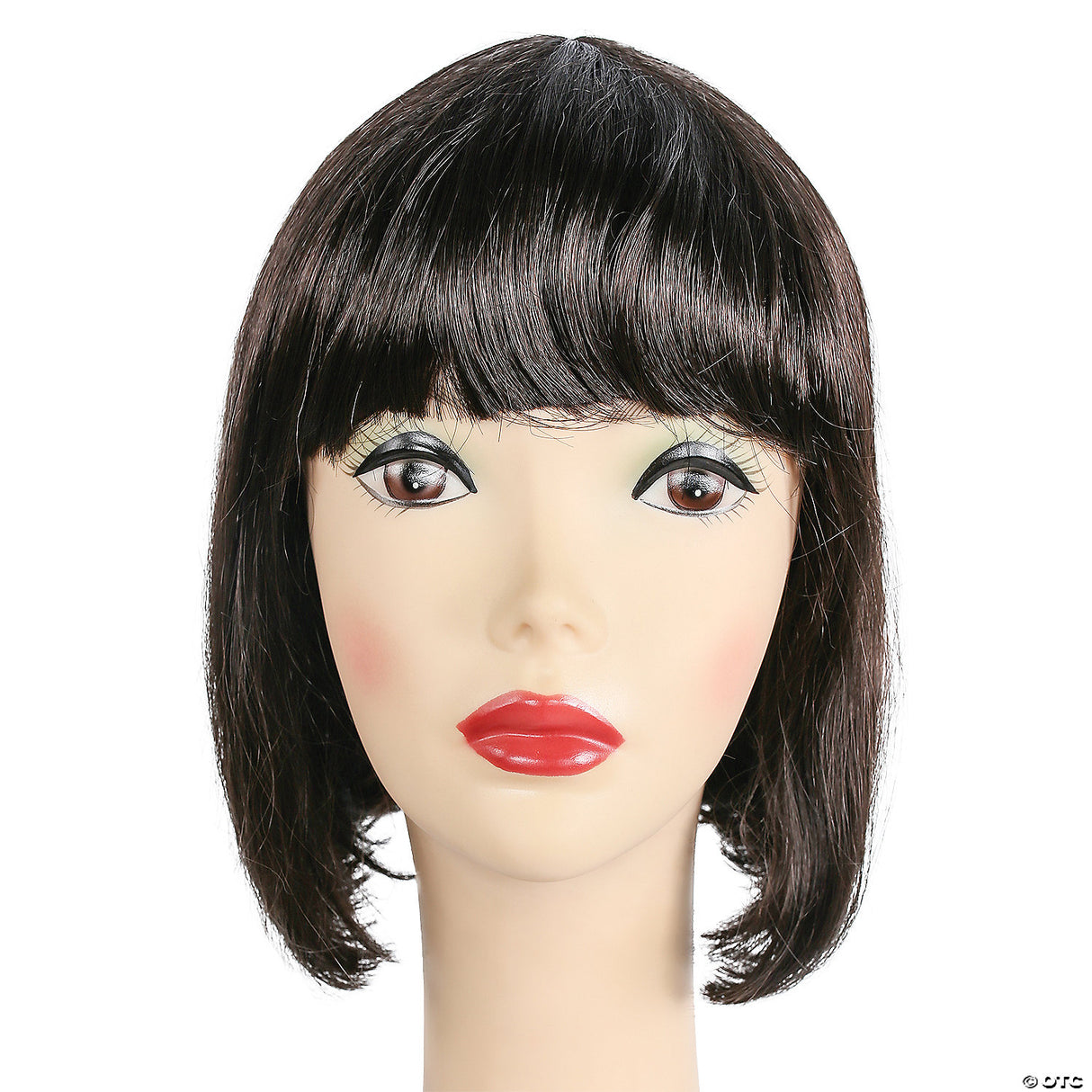 Short Bob Wig LW727 Red Straight Costume Adult Women Cosplay Theatre Hair