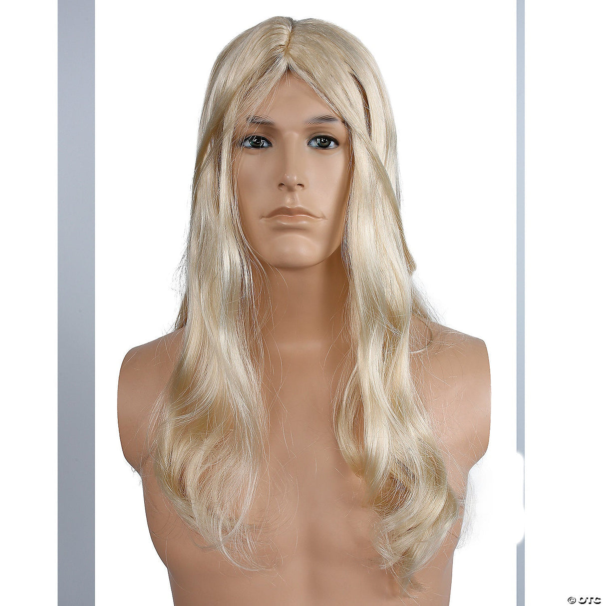 John Smith Wig Long Blonde Colonial Pioneer Costume Adult Men Theatre Cosplay