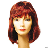 Adult Beehive Spitcurl Wig Retro Red Costume Women Theatre Cosplay Halloween