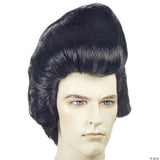 ADLT ELVI DLX POMPADOUR WIG-WHITE