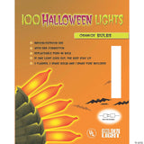 HALLOWEEN LIGHTS ORANGE 100 CT