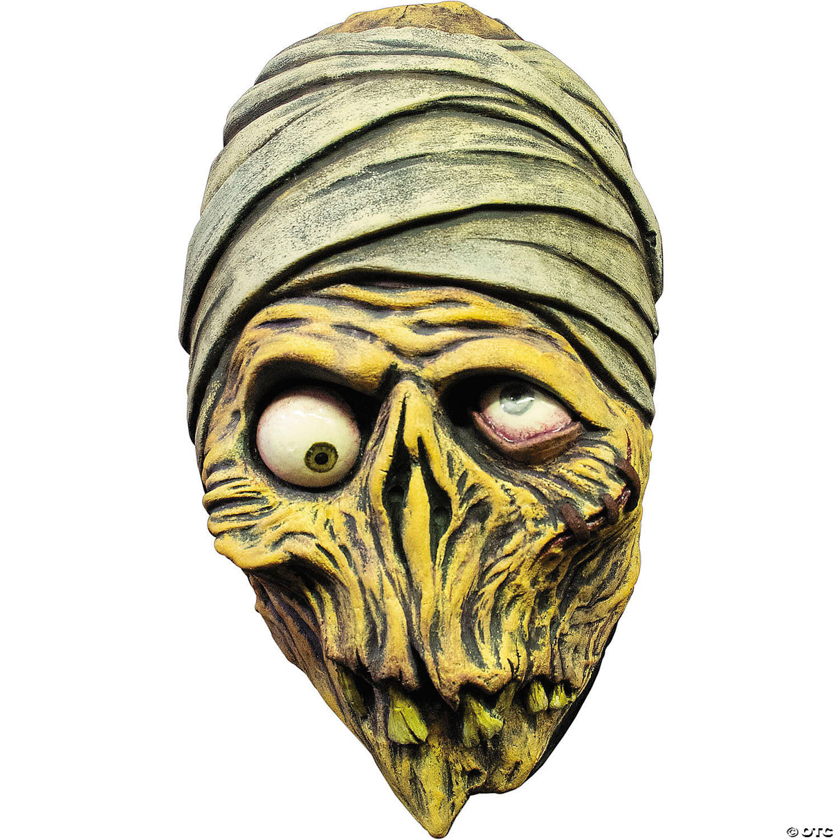 Toxictoons™ Mummy Monster Plastic Mask With Elastic Band