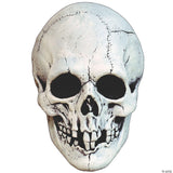 Adults White Night Owl Skull Plastic Overhead Mask – Scary Halloween Costume Pro