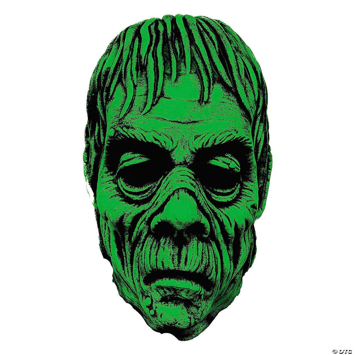 Glowin Ghoulies Carlise Mask Vinyl Green Adult Halloween Costume Prop